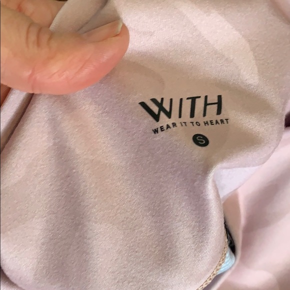 WITH pink camo tuxedo leggings size small - Picture 5 of 5